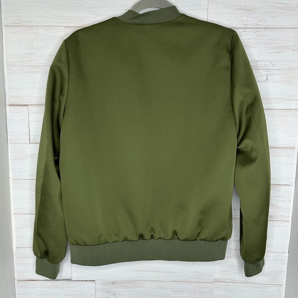 Everlane  Womens The E2 Bomber Jacket Olive Green Size Medium Full Zip - Picture 5 of 10